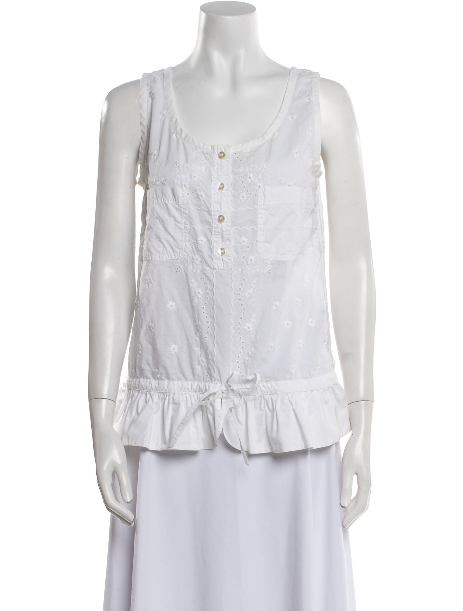 D&G Scoop Neck Sleeveless Top