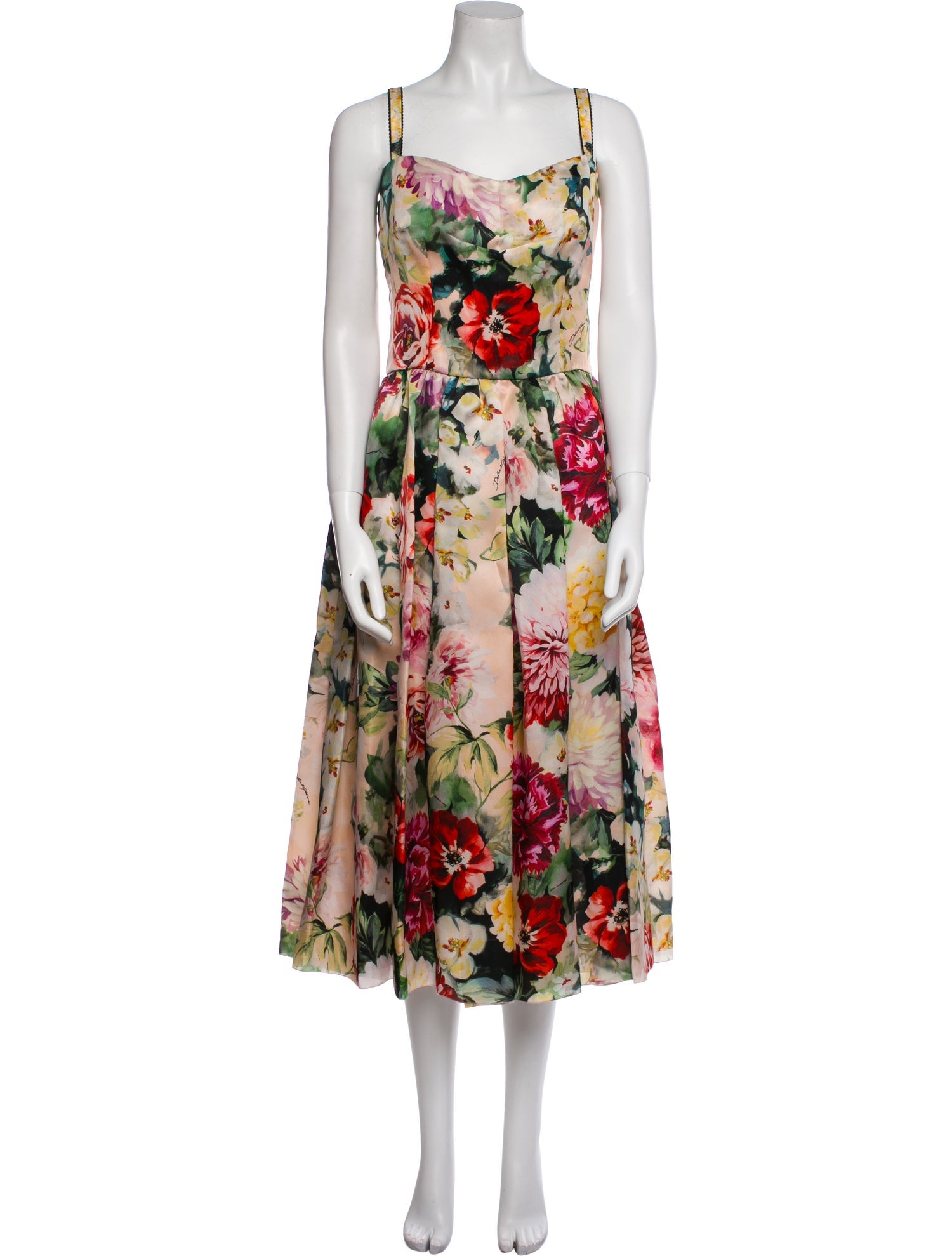 Dolce & Gabbana Silk Long Dress w/ Tags