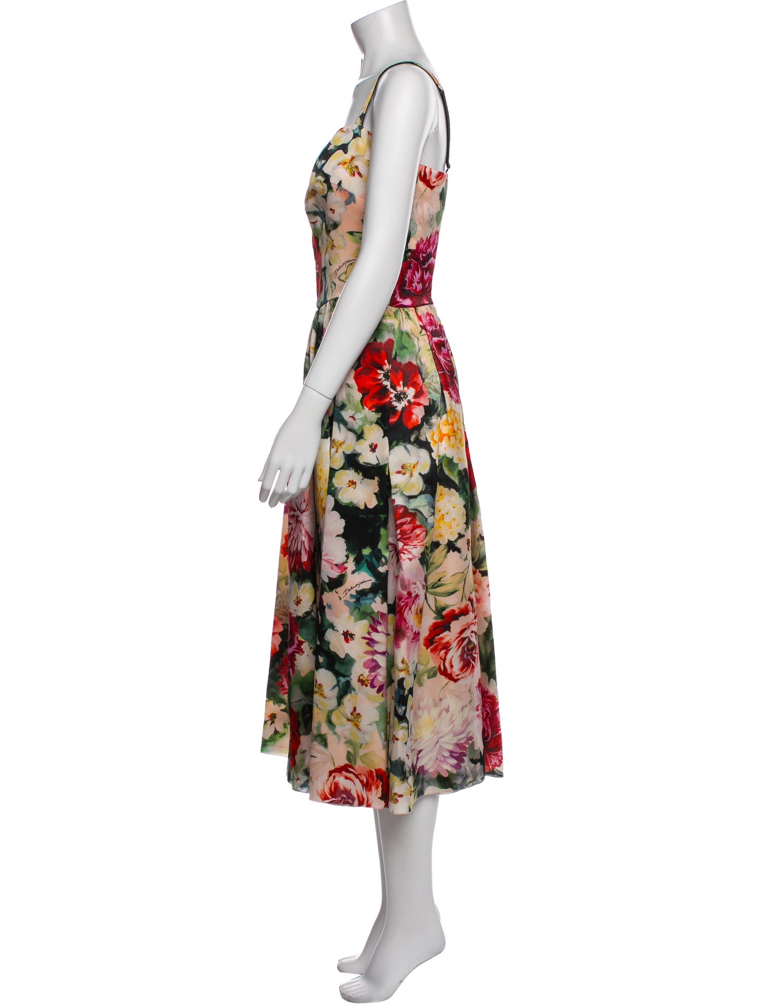 Dolce & Gabbana Silk Long Dress w/ Tags