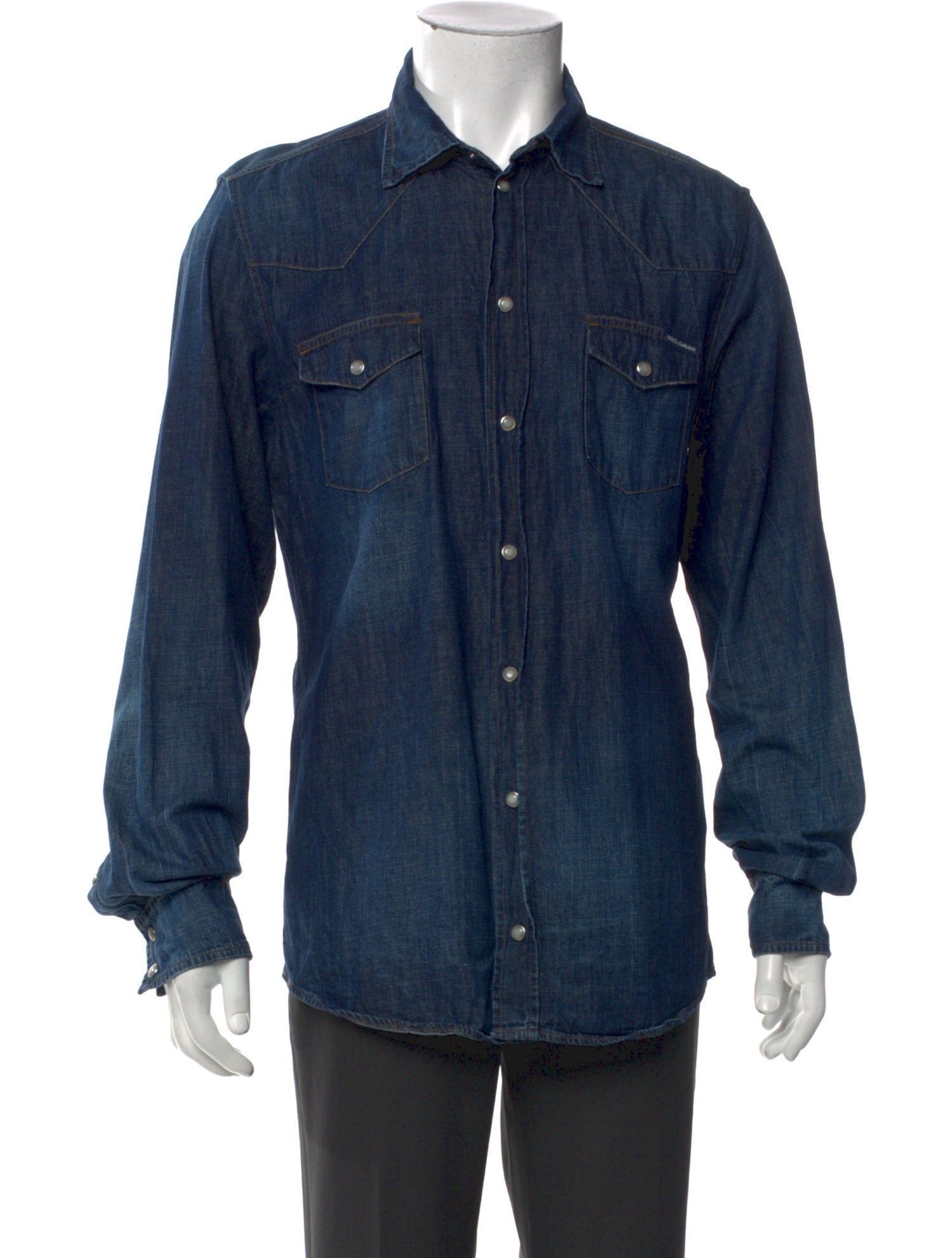 Dolce & Gabbana Long Sleeve Denim Shirt