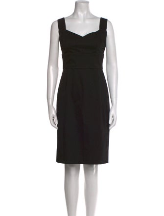 Dolce & Gabbana Square Neckline Knee-Length Dress