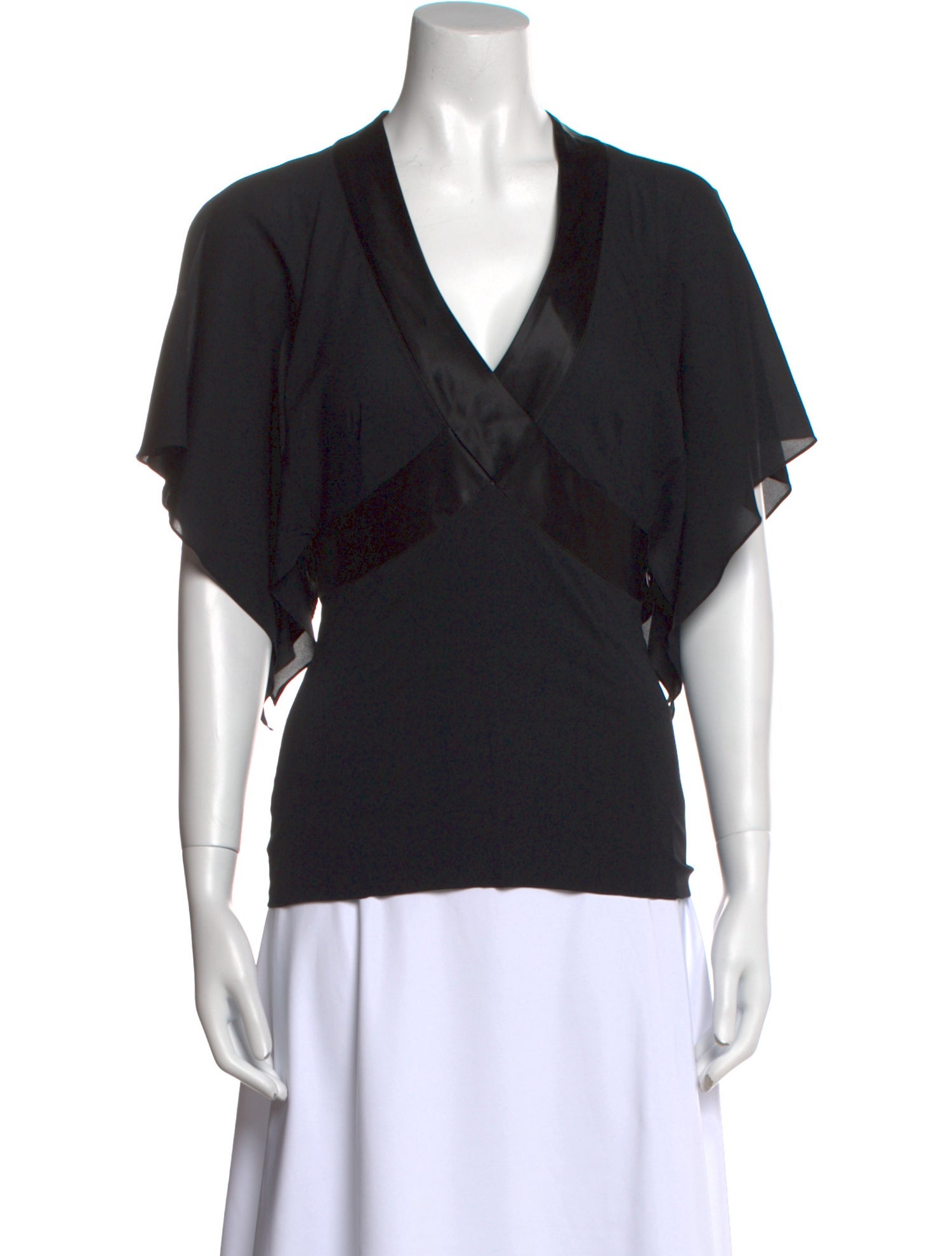 Dolce & Gabbana Silk V-Neck Blouse