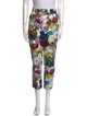 Dolce & Gabbana Floral Print Straight Leg Pants