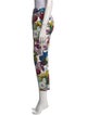 Dolce & Gabbana Floral Print Straight Leg Pants