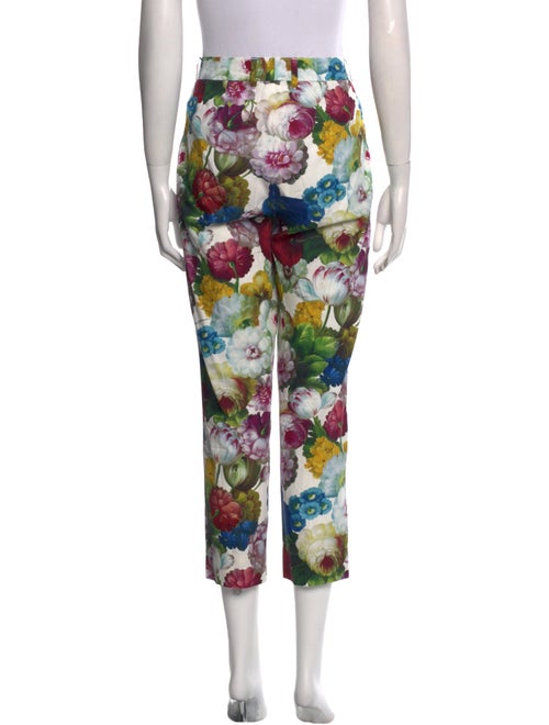 Dolce & Gabbana Floral Print Straight Leg Pants