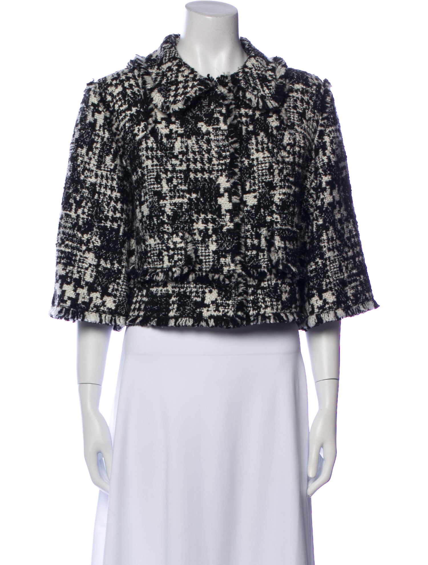 Dolce & Gabbana Tweed Pattern Evening Jacket