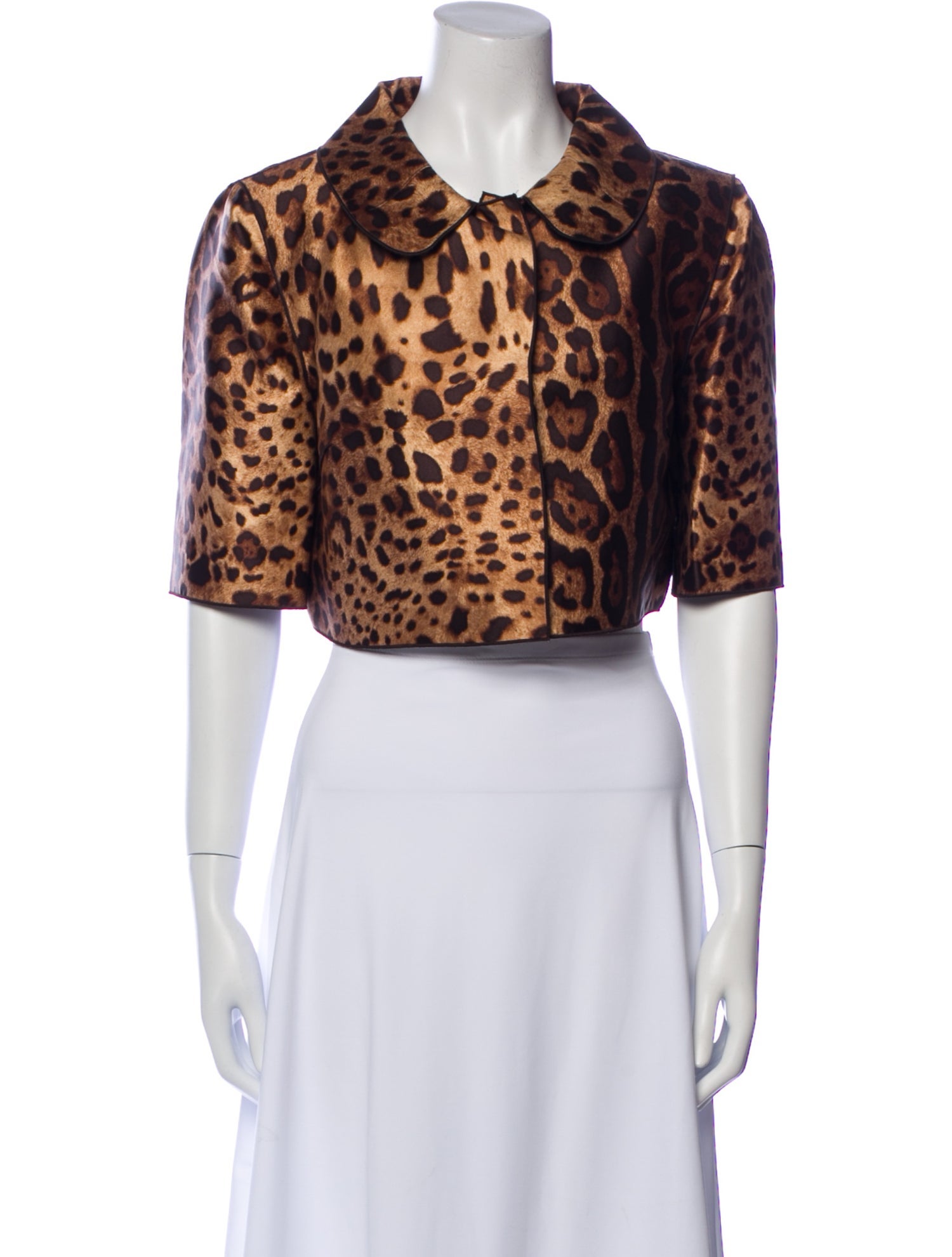 Dolce & Gabbana Silk Animal Print Jacket