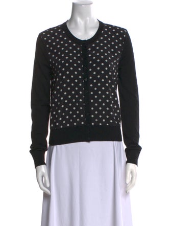 Dolce & Gabbana Virgin Wool Polka Dot Print Sweater
