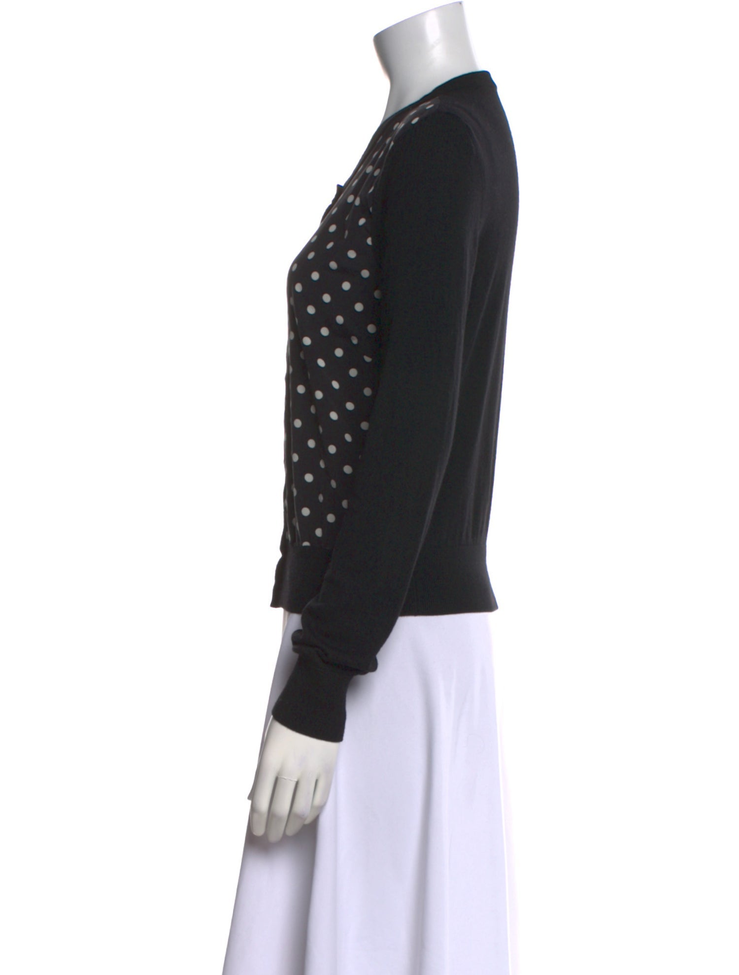 Dolce & Gabbana Virgin Wool Polka Dot Print Sweater