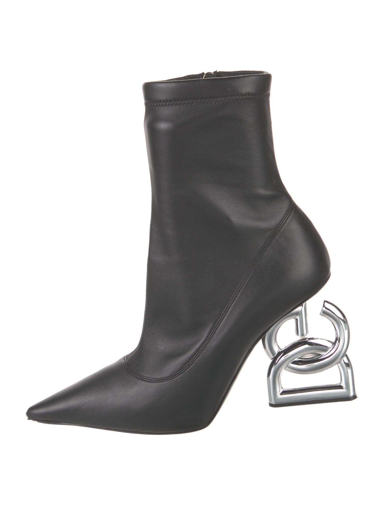 Dolce & Gabbana Leather Sock Boots