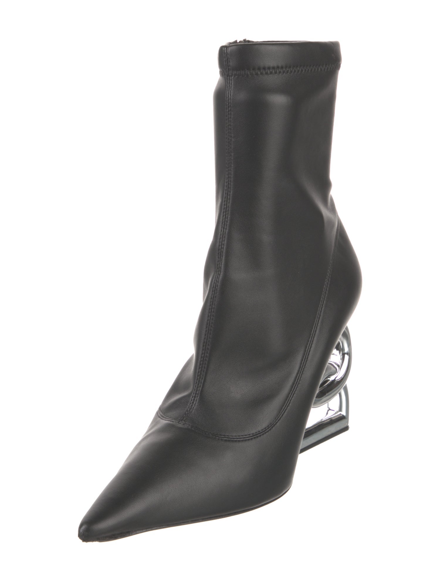 Dolce & Gabbana Leather Sock Boots