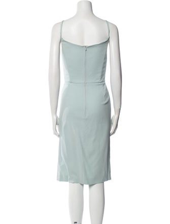 Dolce & Gabbana Cowl Neck Knee-Length Dress