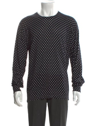 Dolce & Gabbana Silk Polka Dot Print Pullover