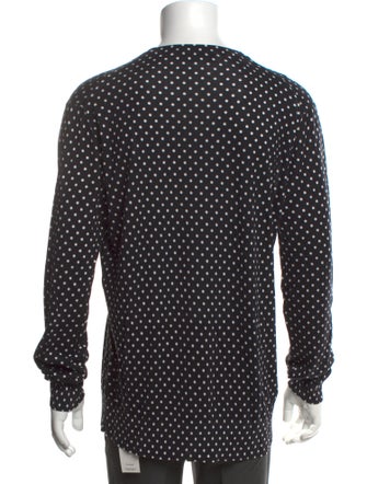 Dolce & Gabbana Silk Polka Dot Print Pullover