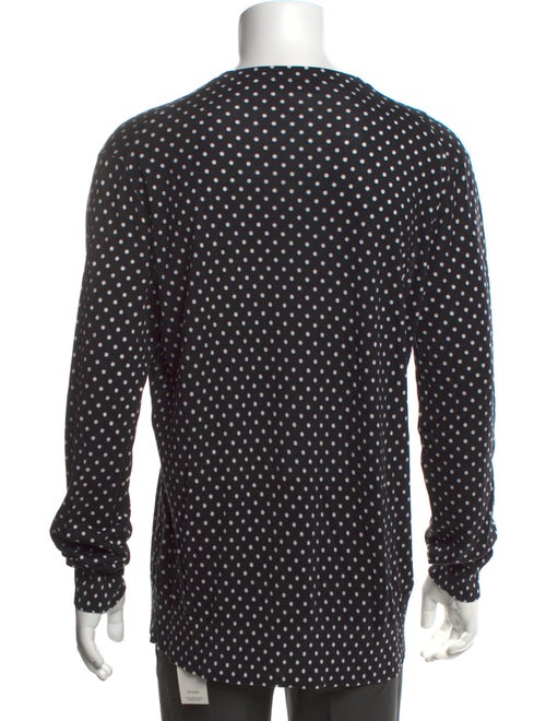 Dolce & Gabbana Silk Polka Dot Print Pullover