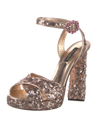 Dolce & Gabbana Sequins Sandals