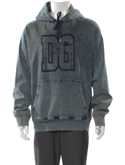 Dolce & Gabbana Graphic Print Crew Neck Hoodie