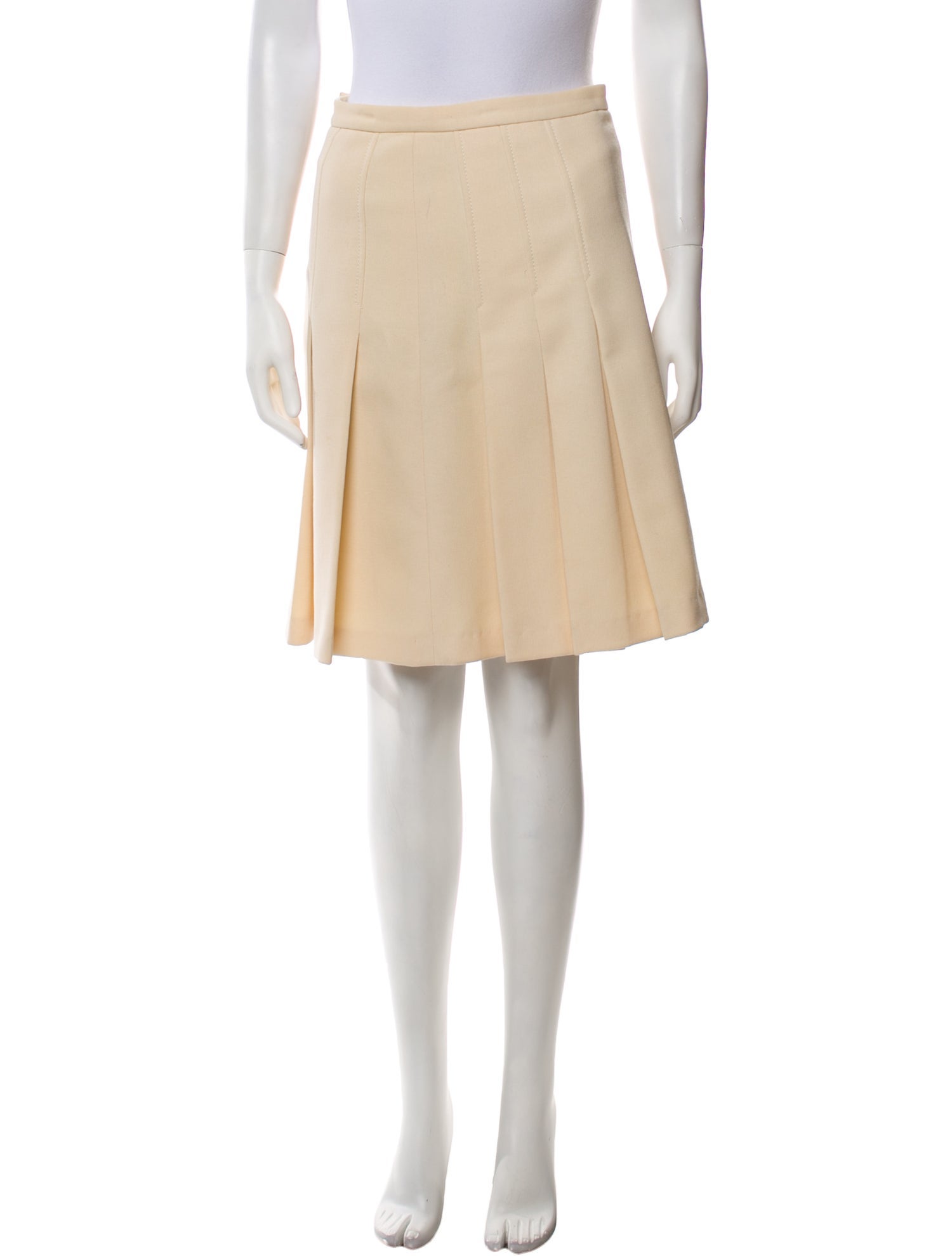 Dolce & Gabbana Virgin Wool Knee-Length Skirt