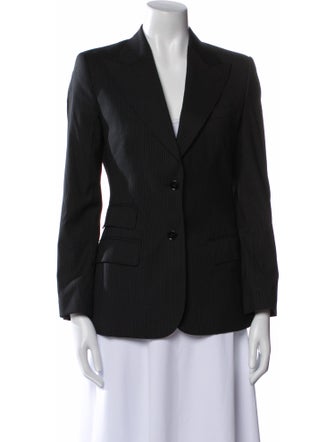 Dolce & Gabbana Virgin Wool Striped Blazer