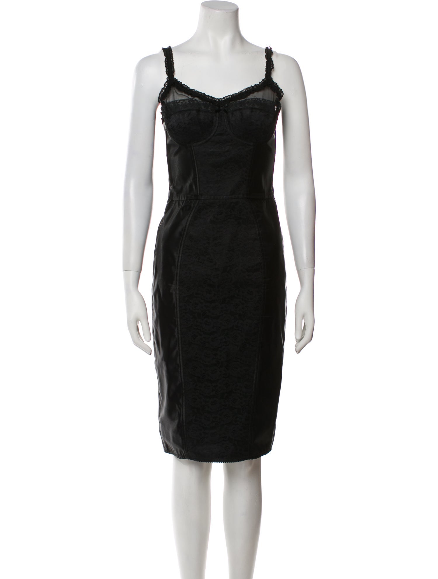 Dolce & Gabbana V-Neck Knee-Length Dress