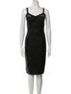 Dolce & Gabbana V-Neck Knee-Length Dress