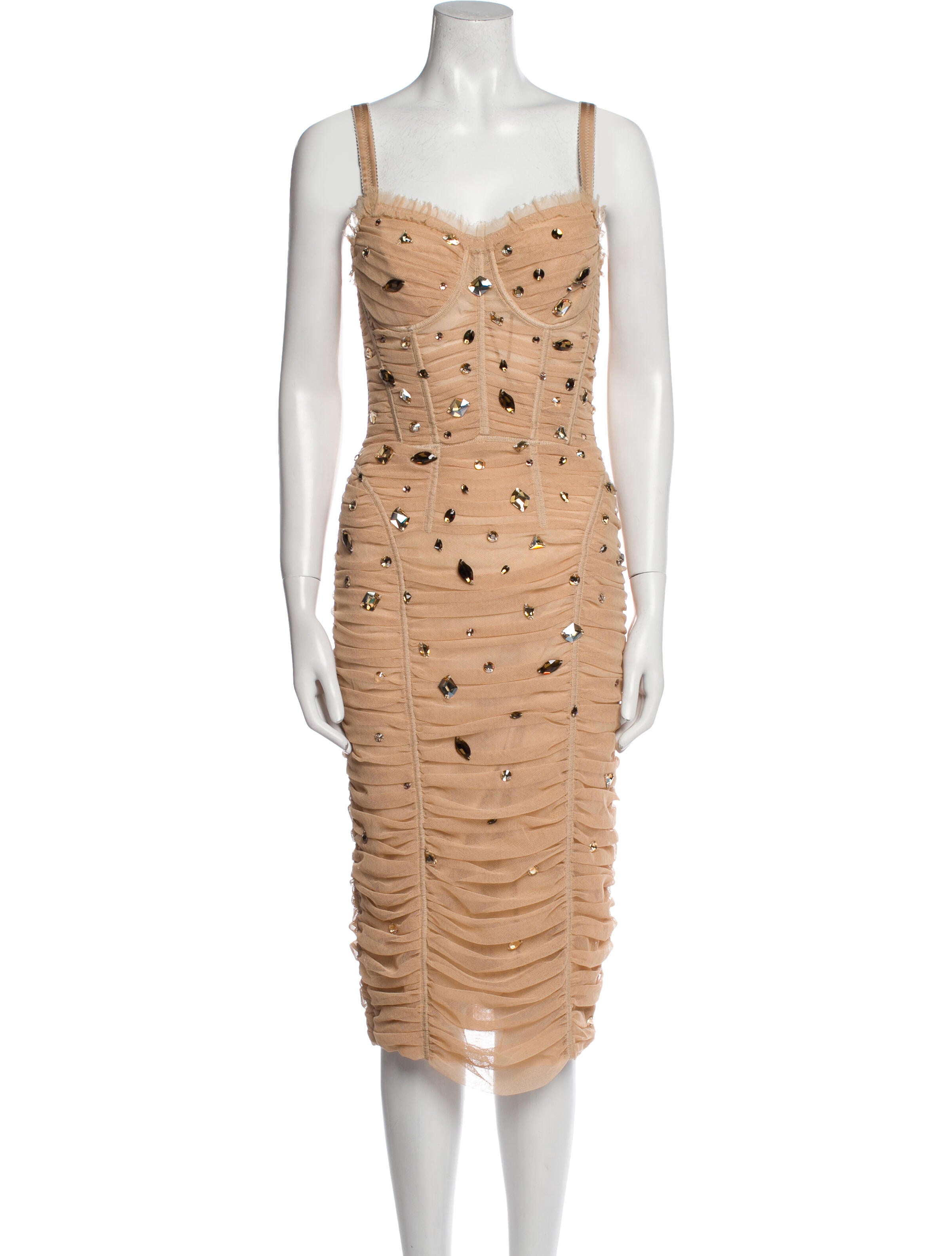 Dolce & Gabbana Square Neckline Midi Length Dress