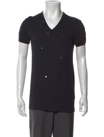 Dolce & Gabbana V-Neck Short Sleeve Henley