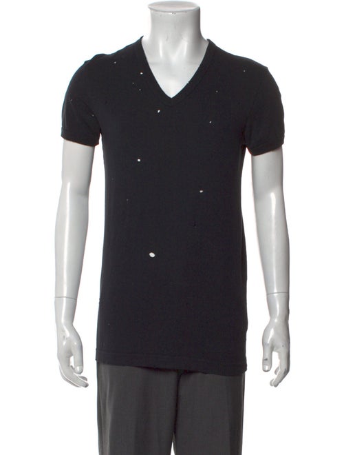 Dolce & Gabbana V-Neck Short Sleeve Henley
