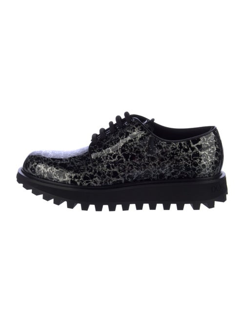 Dolce & Gabbana Patent Leather Printed Oxfords