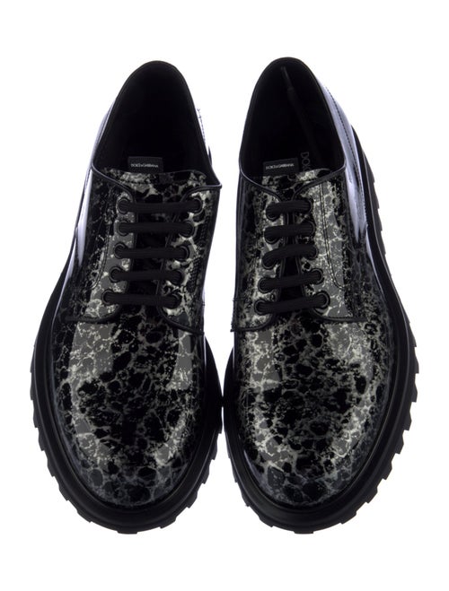 Dolce & Gabbana Patent Leather Printed Oxfords