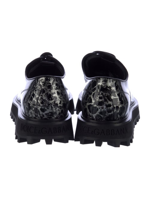 Dolce & Gabbana Patent Leather Printed Oxfords