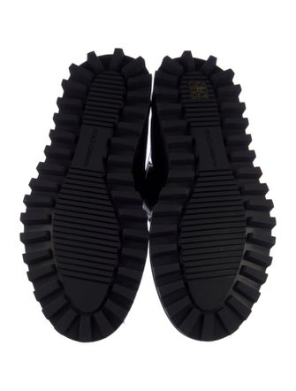 Dolce & Gabbana Patent Leather Printed Oxfords