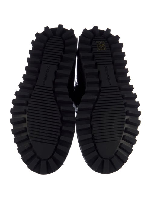 Dolce & Gabbana Patent Leather Printed Oxfords