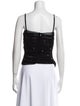Dolce & Gabbana Square Neckline Sleeveless Crop Top