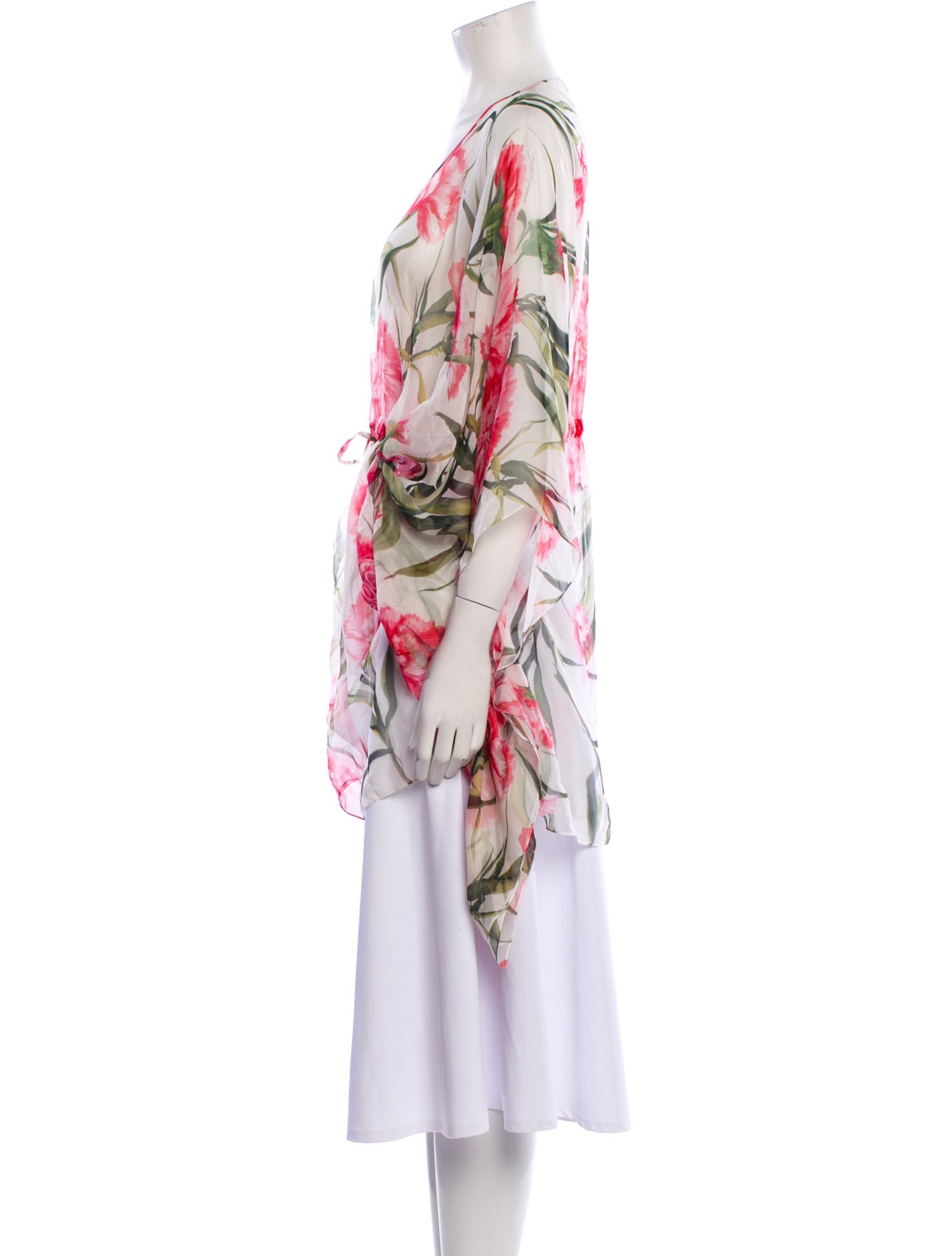 Dolce & Gabbana Silk Floral Print Tunic