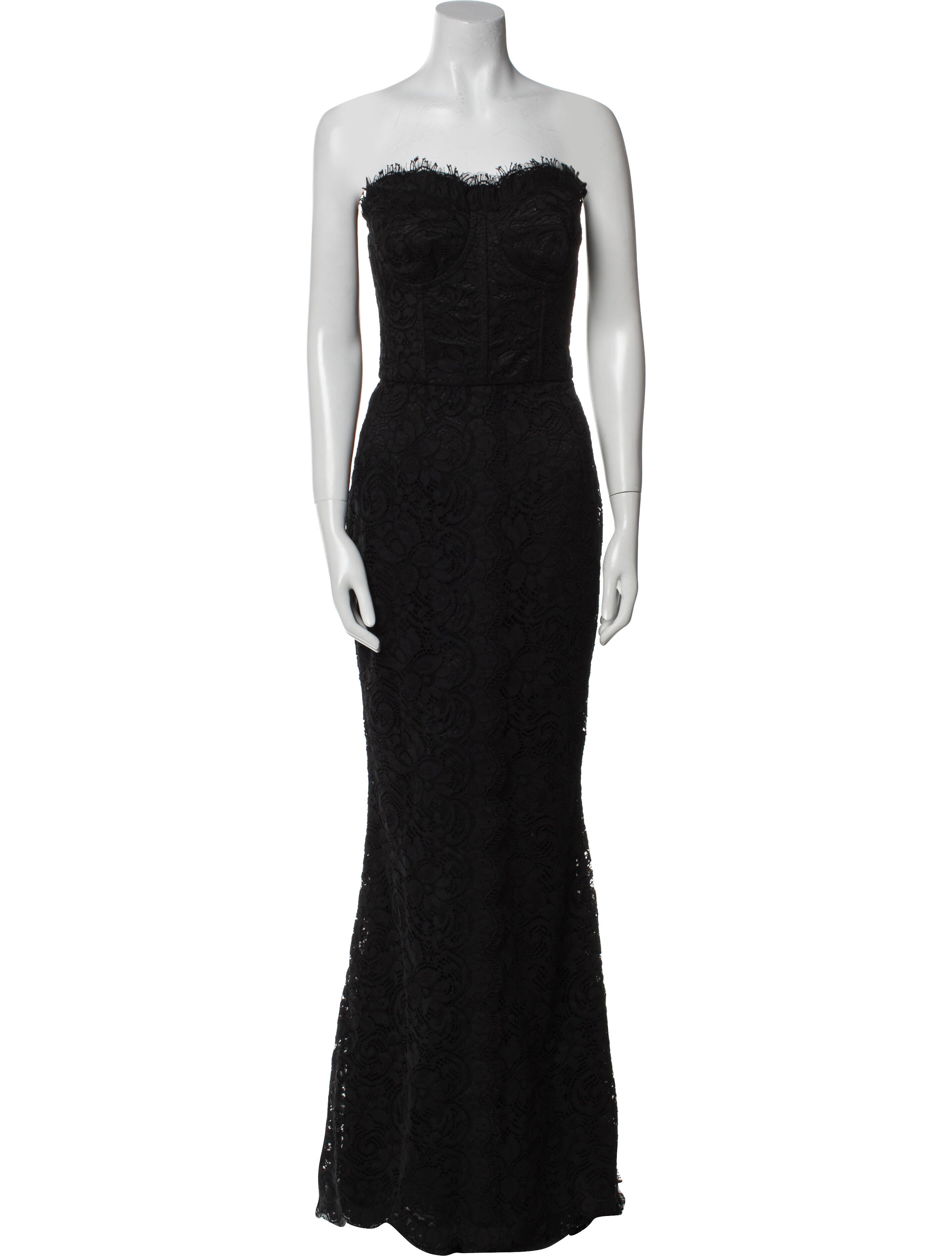 Dolce & Gabbana Lace Pattern Long Dress