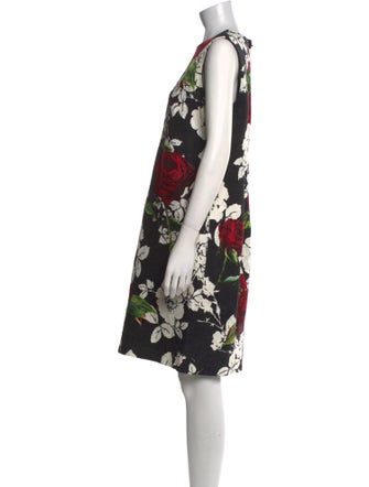 Dolce & Gabbana Floral Print Knee-Length Dress