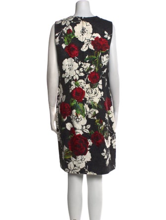 Dolce & Gabbana Floral Print Knee-Length Dress