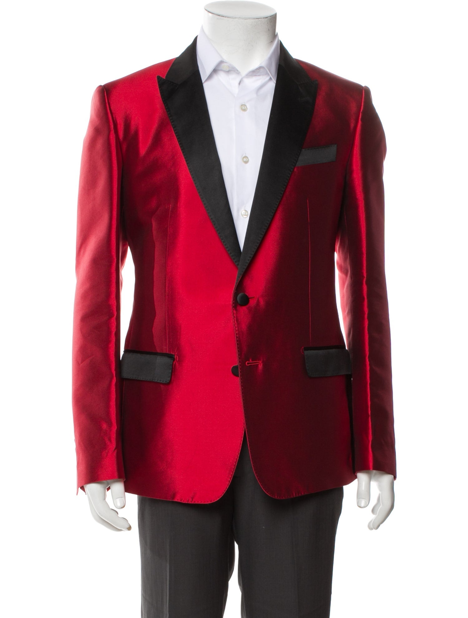 Dolce & Gabbana Silk Colorblock Pattern Blazer