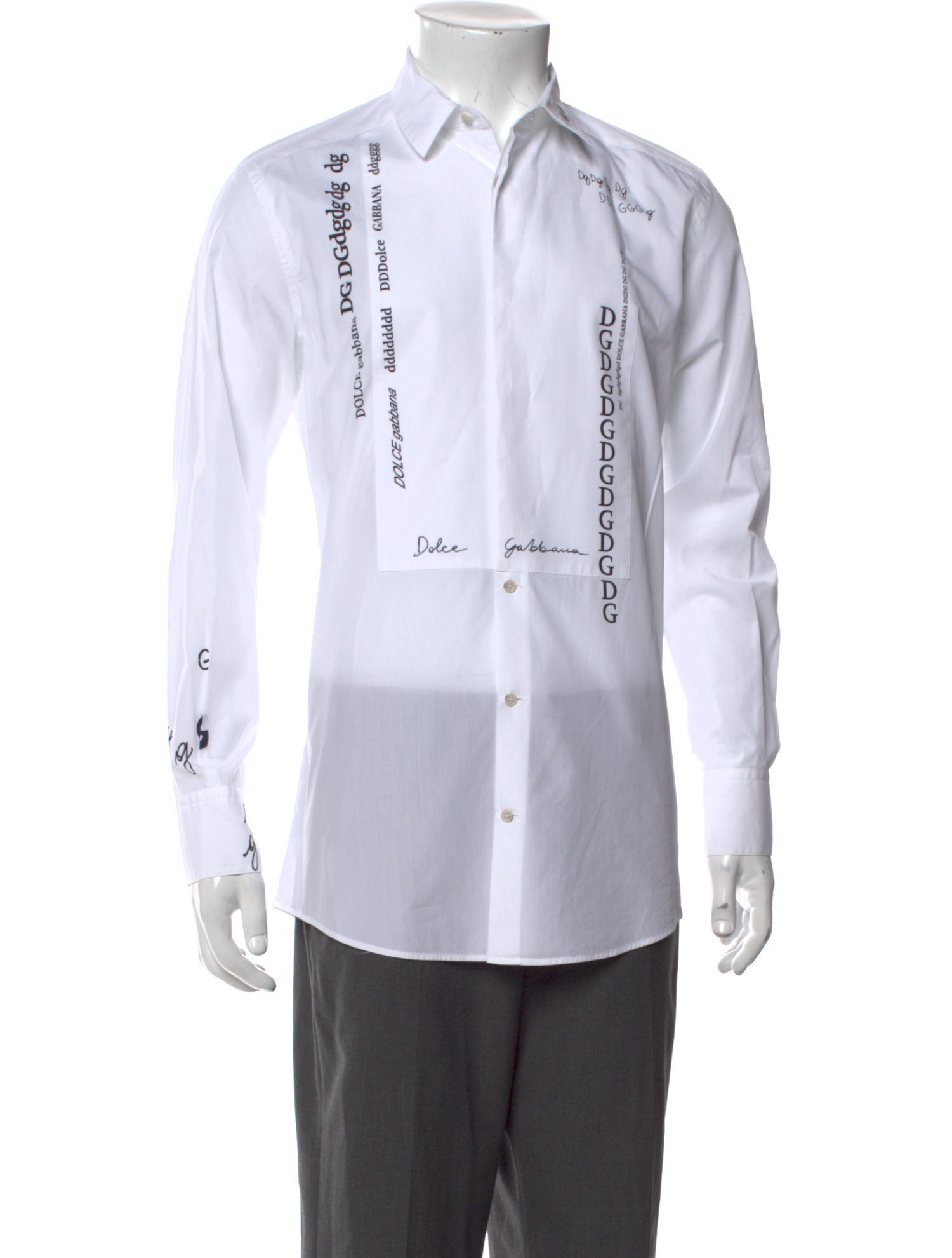 Dolce & Gabbana Graphic Print Long Sleeve Shirt