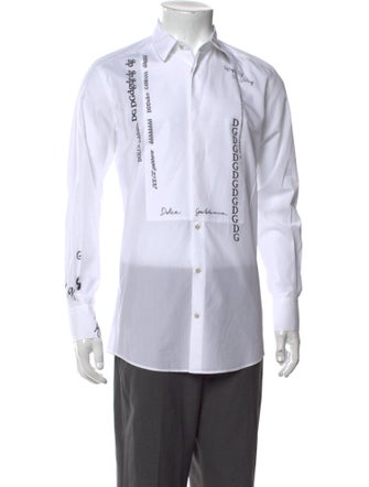 Dolce & Gabbana Graphic Print Long Sleeve Shirt