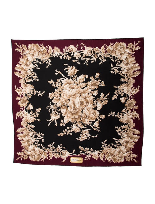Dolce & Gabbana Silk Floral Print Scarf