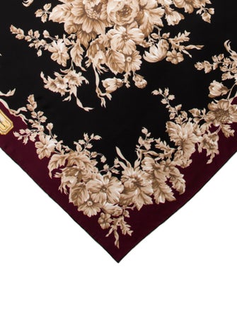 Dolce & Gabbana Silk Floral Print Scarf