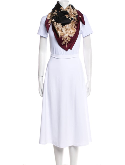 Dolce & Gabbana Silk Floral Print Scarf