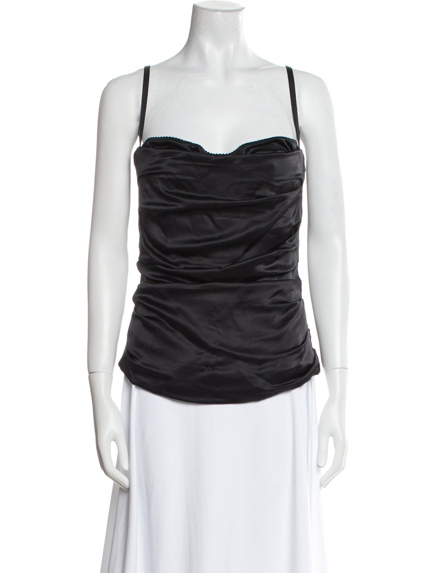 Dolce & Gabbana Silk Cowl Neck Top