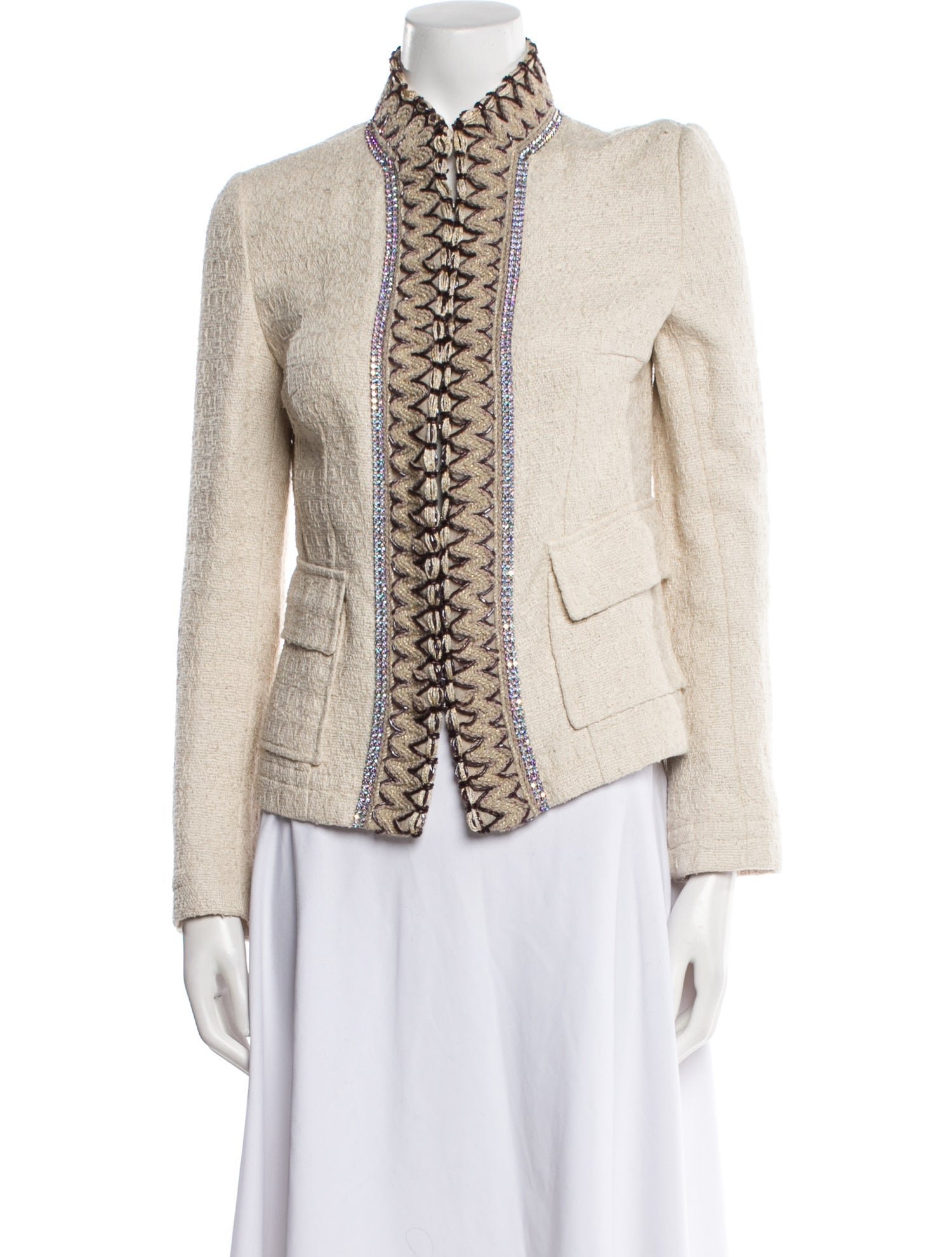 Dolce & Gabbana Silk Tweed Pattern Jacket