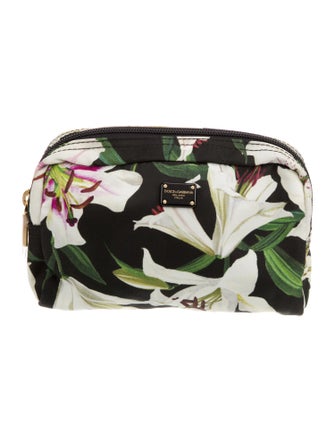Dolce & Gabbana Nylon Pattern Print Cosmetic Bag