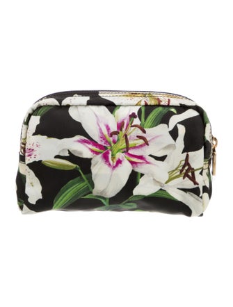 Dolce & Gabbana Nylon Pattern Print Cosmetic Bag