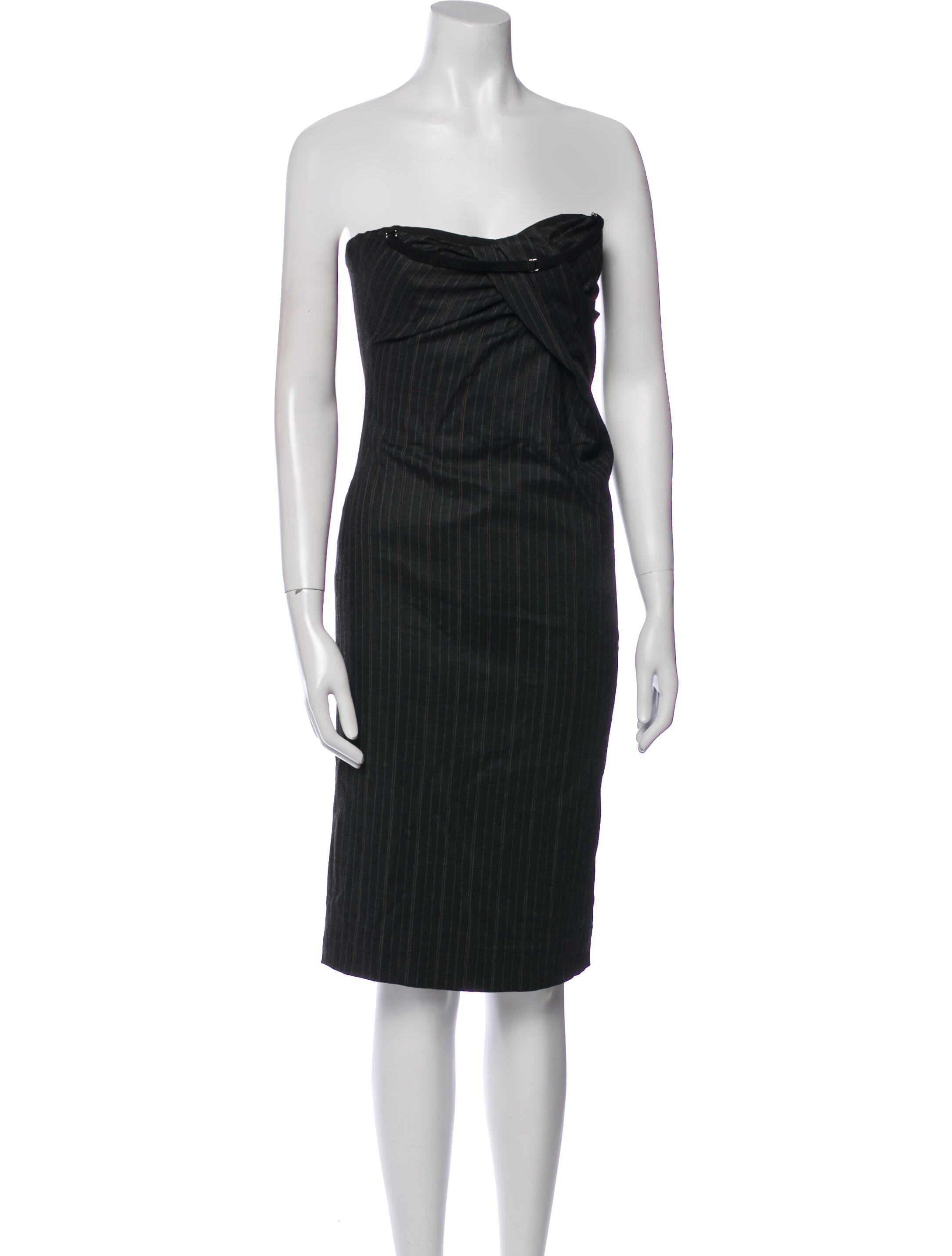 Dolce & Gabbana Strapless Midi Length Dress