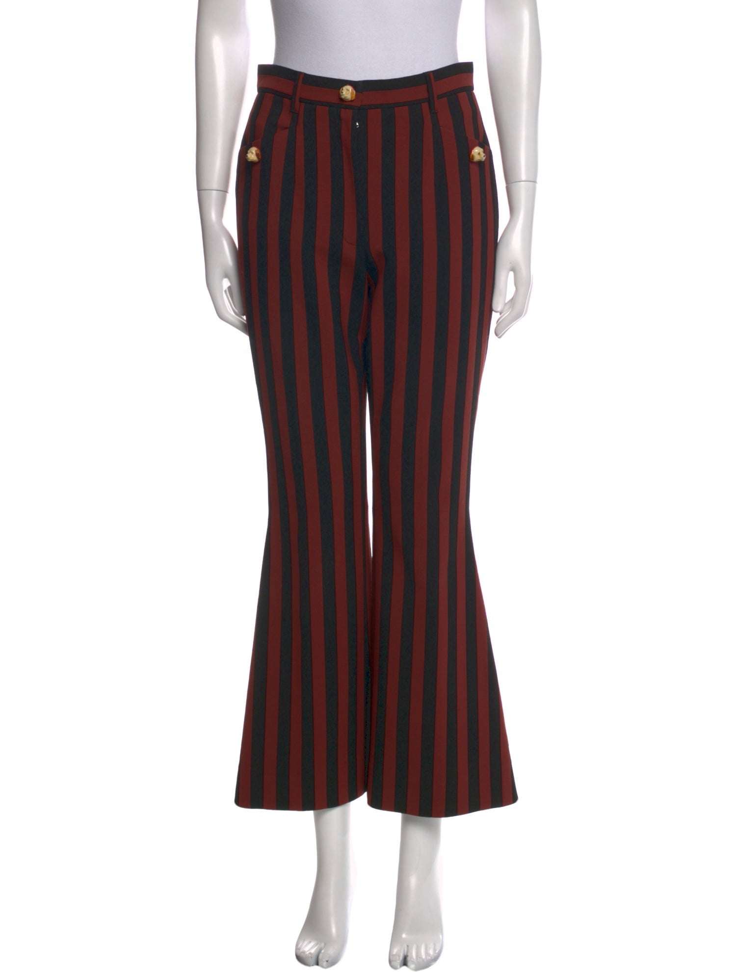 Dolce & Gabbana Striped Wide Leg Pants